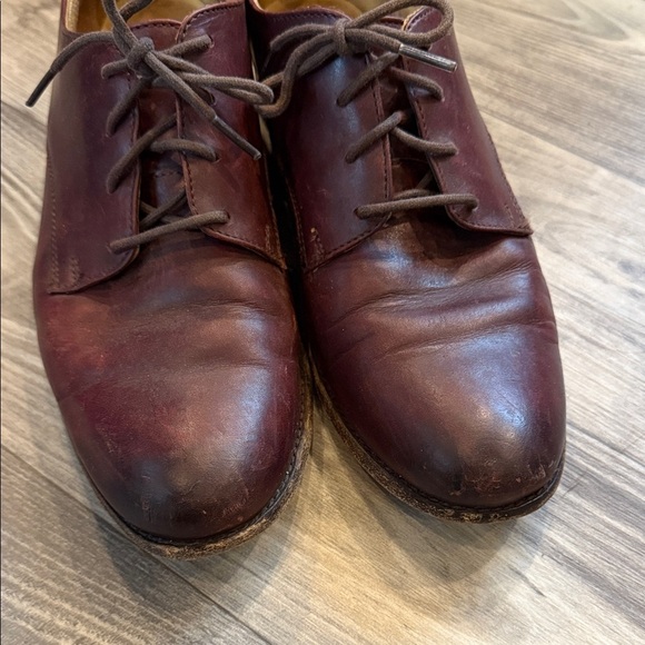 Frye Men's Burgundy Leather Oxfords size 9 - Picture 7 of 9